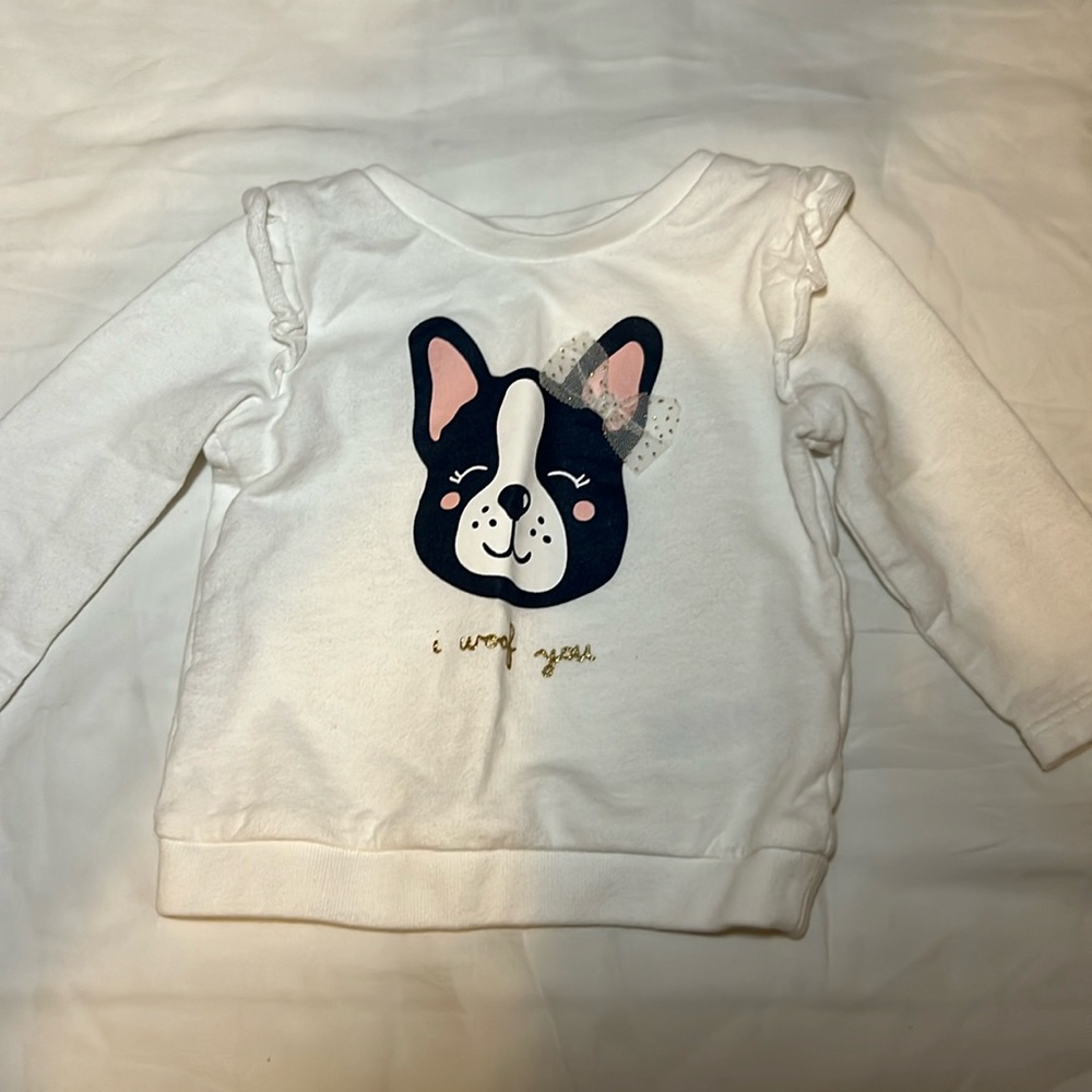 I woof you baby sweater 6 months carters